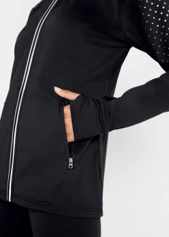 bonprix bonprix Chaqueta funcional térmica con estampado reflectante Negro de lunares Outlet
