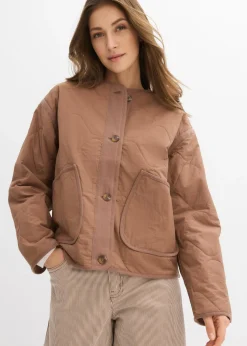bonprix bonprix Chaqueta guateada Marrón castaño