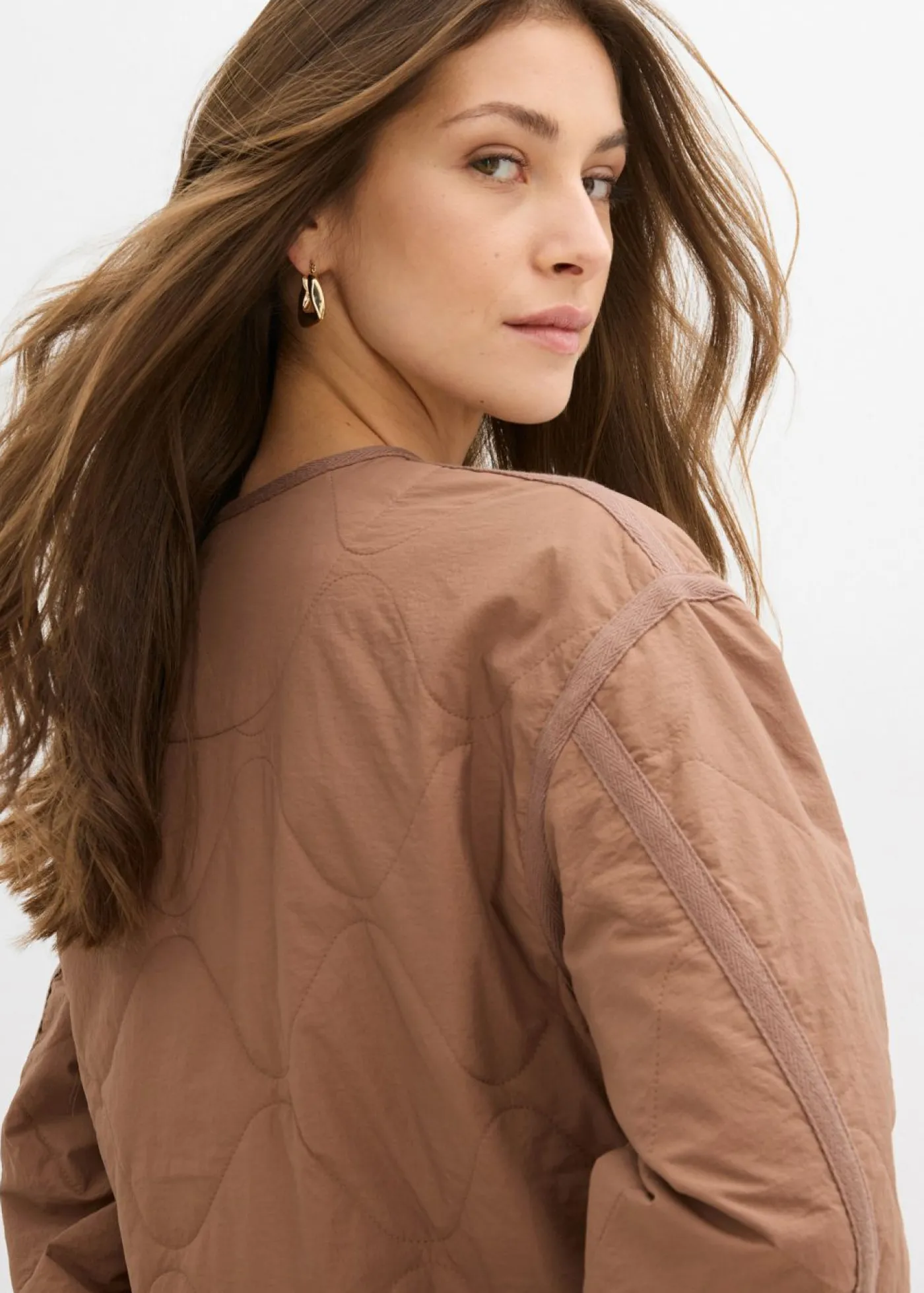 bonprix bonprix Chaqueta guateada Marrón castaño