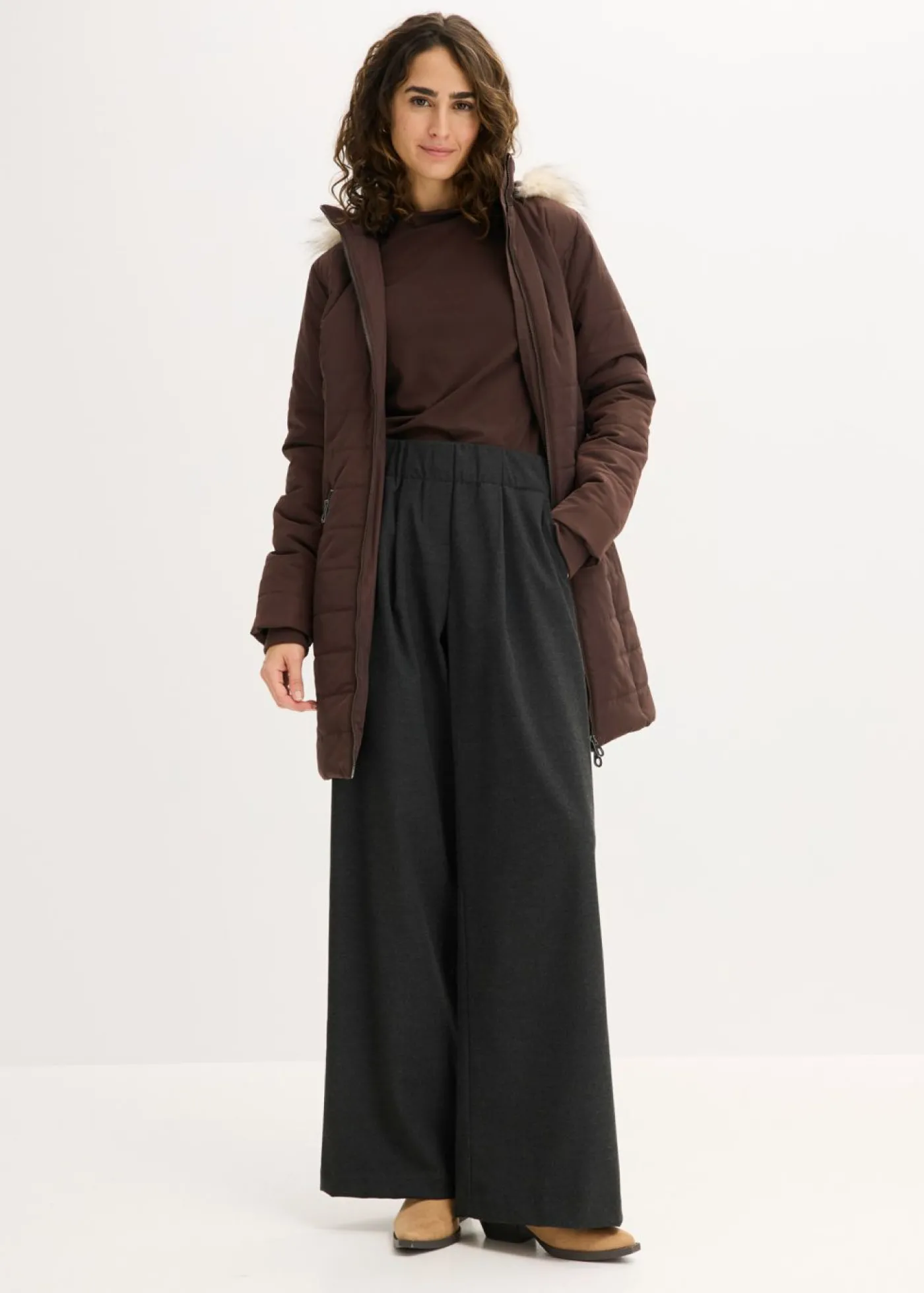 bonprix bonprix Chaqueta guateada Marrón oscuro Clearance