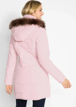 bonprix bonprix Chaqueta guateada con capucha rosa pálido Discount