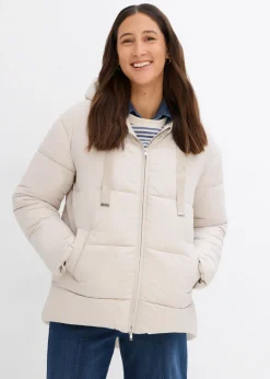 bonprix bonprix Chaqueta guateada con corte holgado masilla