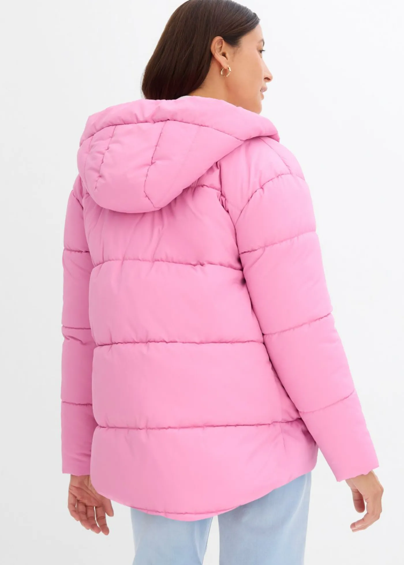bonprix bonprix Chaqueta guateada con corte holgado Rosa fucsia Hot