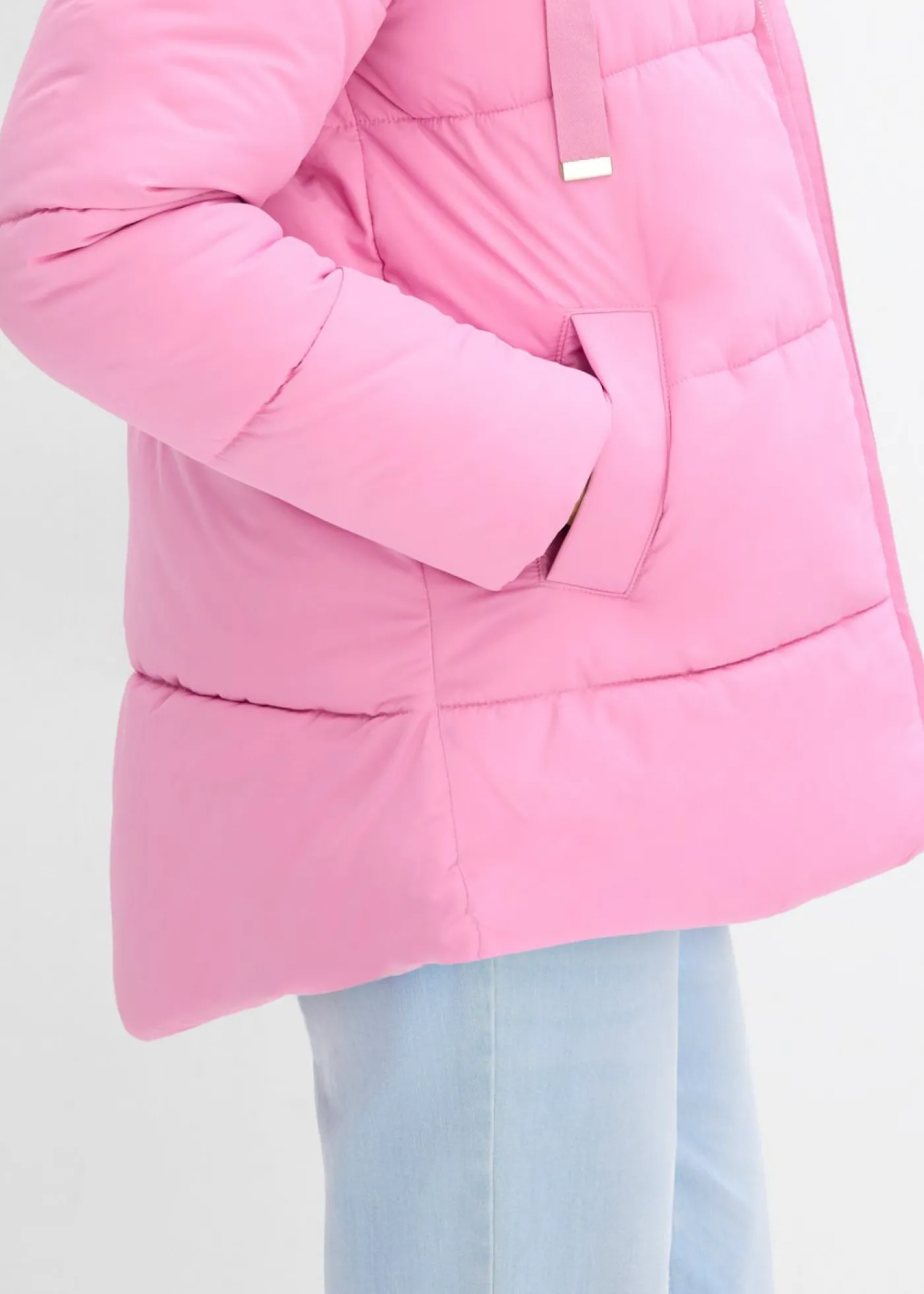 bonprix bonprix Chaqueta guateada con corte holgado Rosa fucsia Hot
