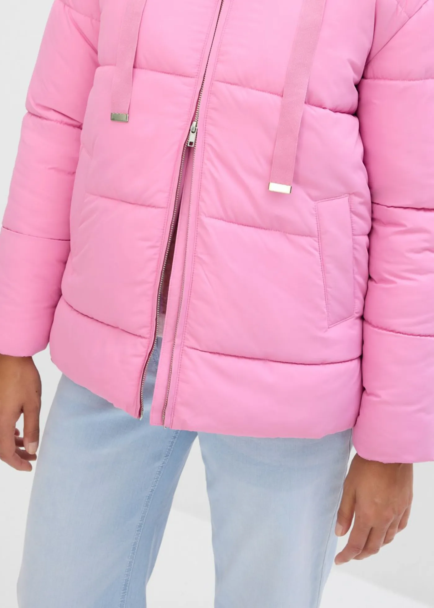bonprix bonprix Chaqueta guateada con corte holgado Rosa fucsia Hot