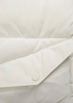 bonprix bonprix Chaqueta guateada con cuello de pelo blanco perla Best