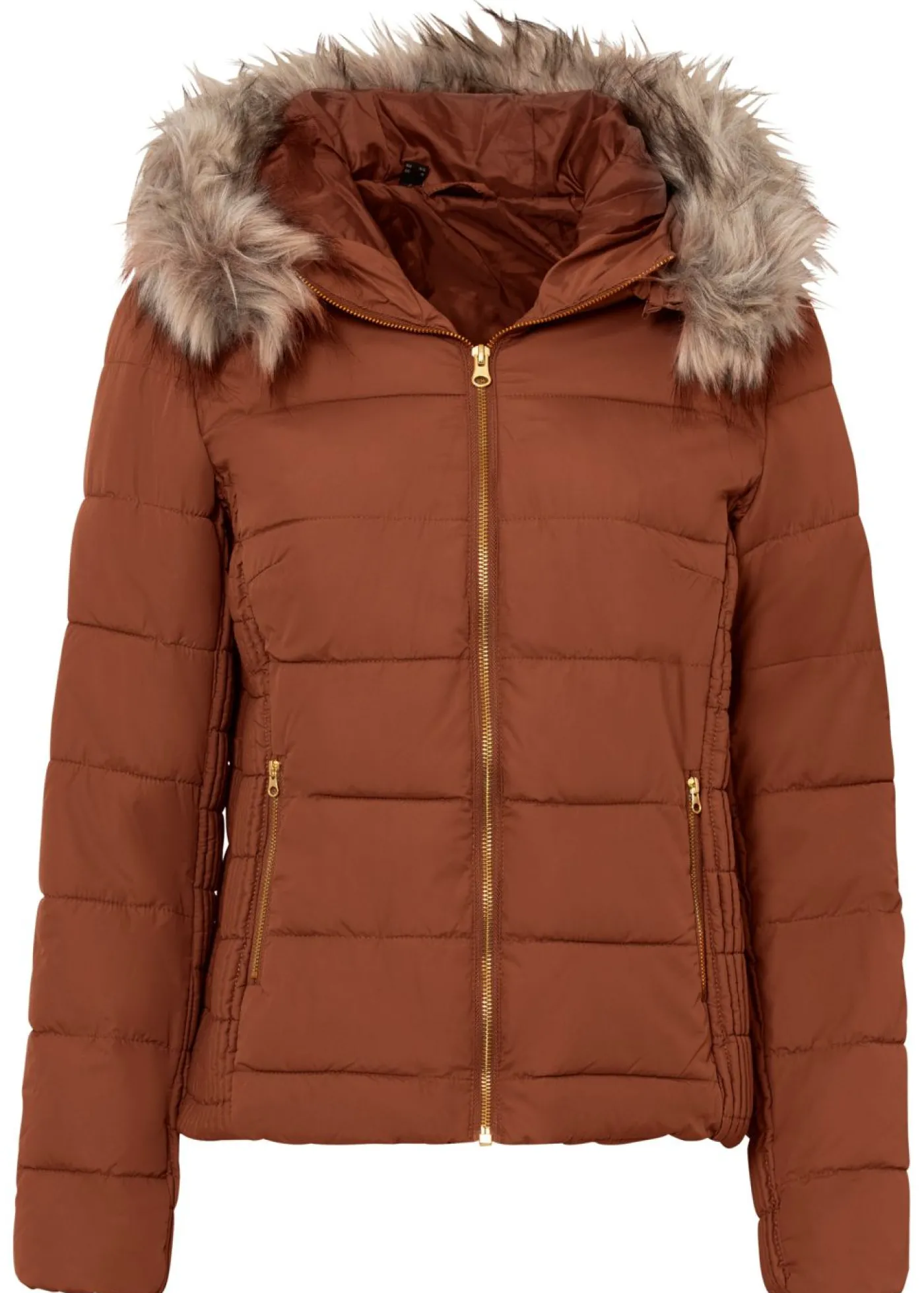 bonprix bonprix Chaqueta guateada de poliéster reciclado Marrón castaño Sale