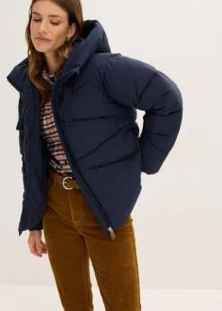bonprix bonprix Chaqueta guateada repelente al agua azul tinta Best