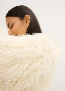 bonprix bonprix Chaqueta holgada de pelo sintético blanco perla Best