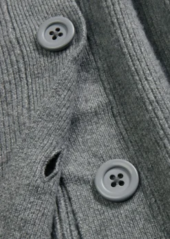 bonprix bonprix Chaqueta holgada de punto gris jaspeado moteado Online