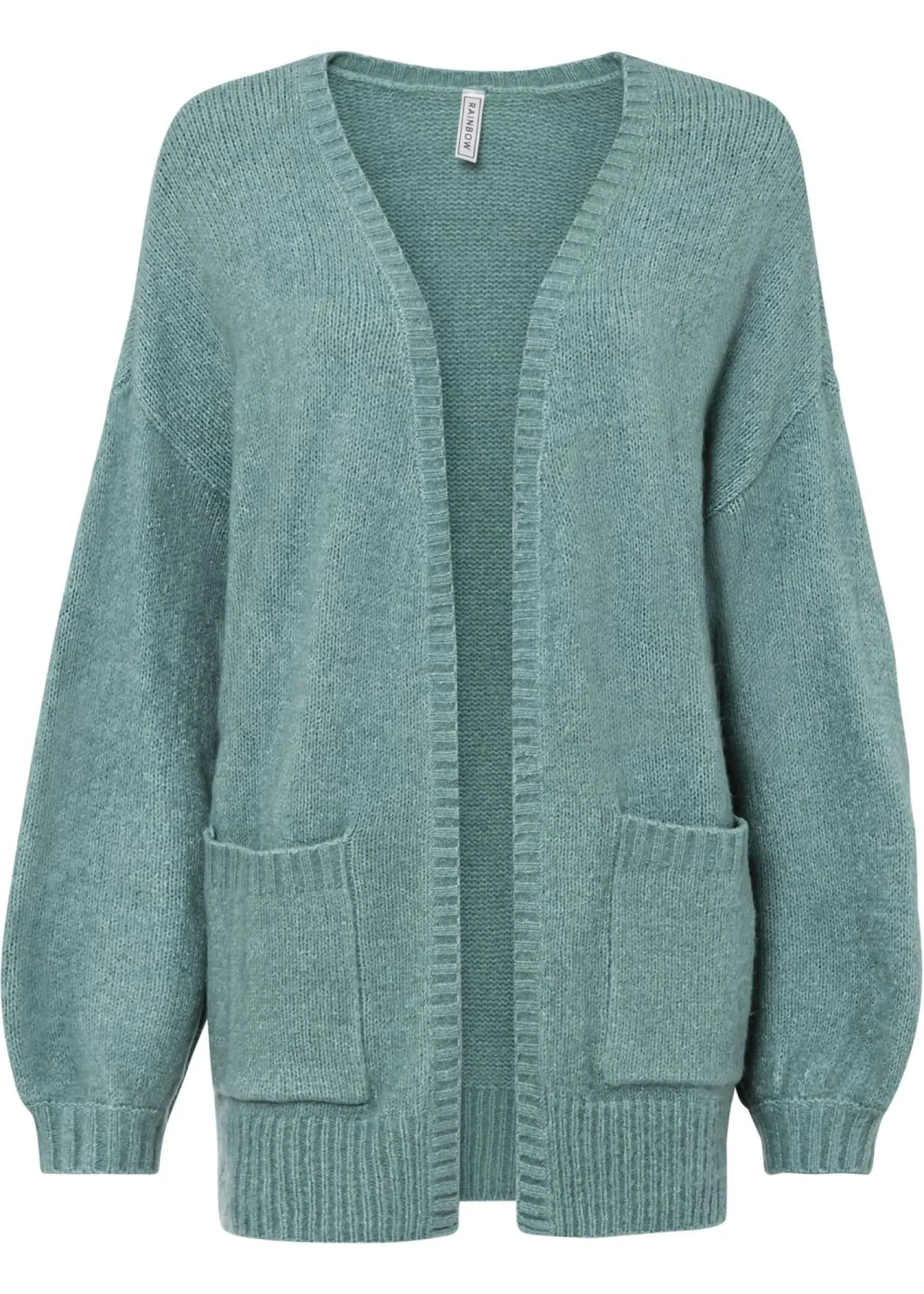 bonprix bonprix Chaqueta holgada de punto salvia fumémoteado Best