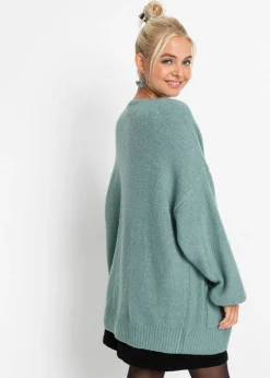 bonprix bonprix Chaqueta holgada de punto salvia fumémoteado Best