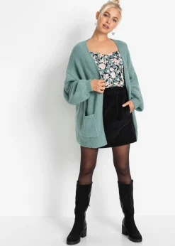 bonprix bonprix Chaqueta holgada de punto salvia fumémoteado Best