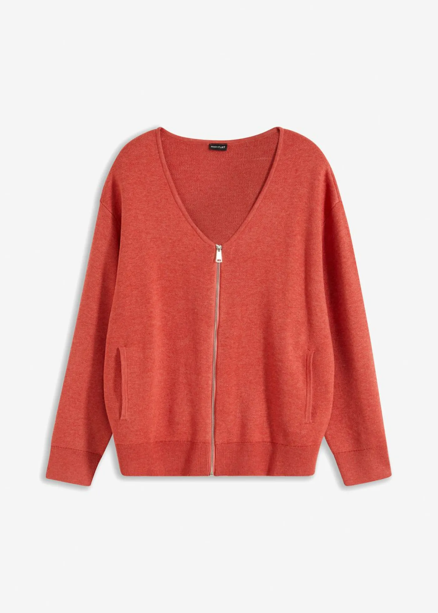 bonprix bonprix Chaqueta holgada de punto ruibarbo moteado Best
