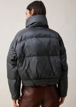 bonprix bonprix Chaqueta impermeable con plumón reciclado antracita Hot
