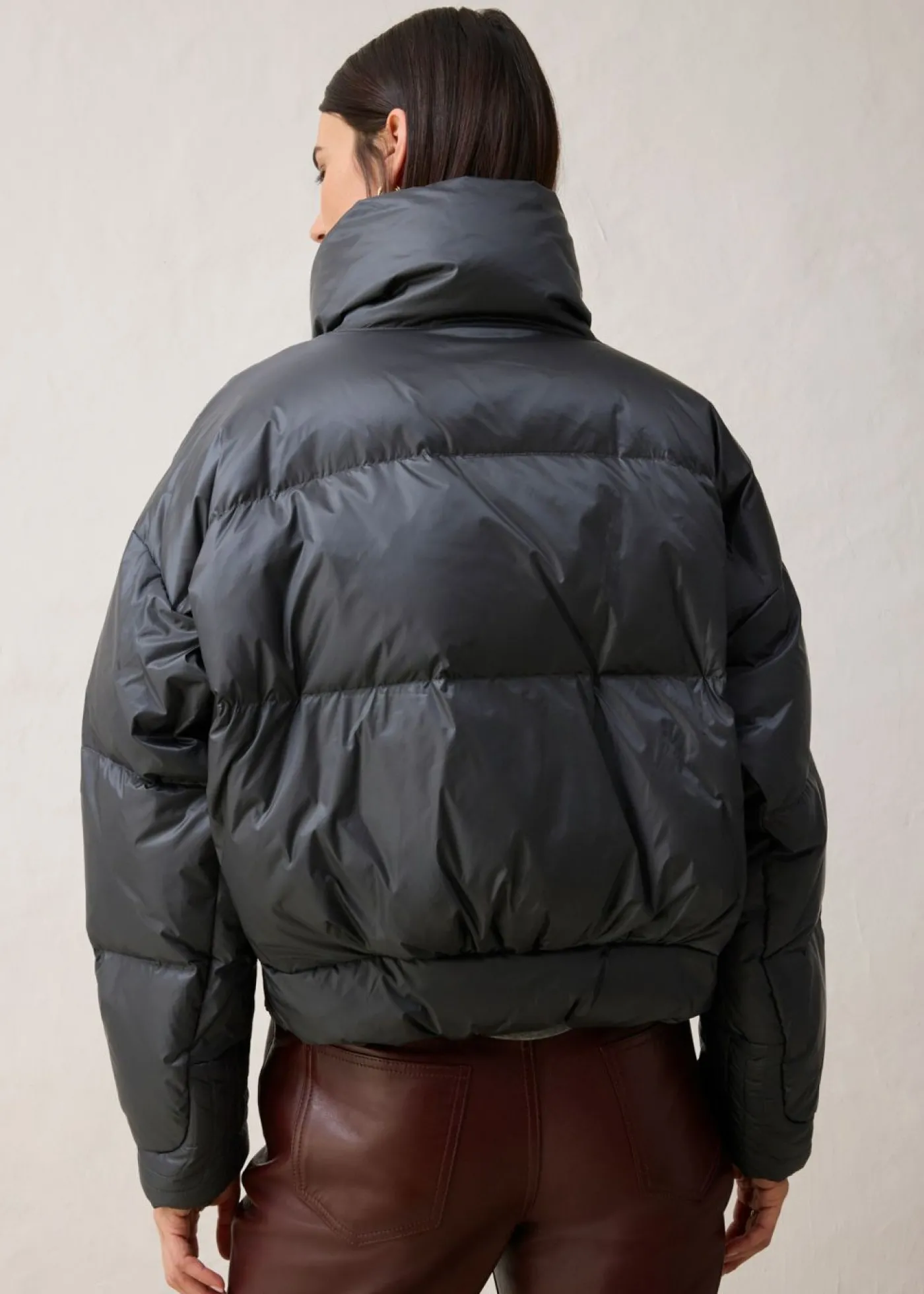 bonprix bonprix Chaqueta impermeable con plumón reciclado antracita Hot