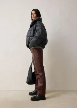 bonprix bonprix Chaqueta impermeable con plumón reciclado antracita Hot