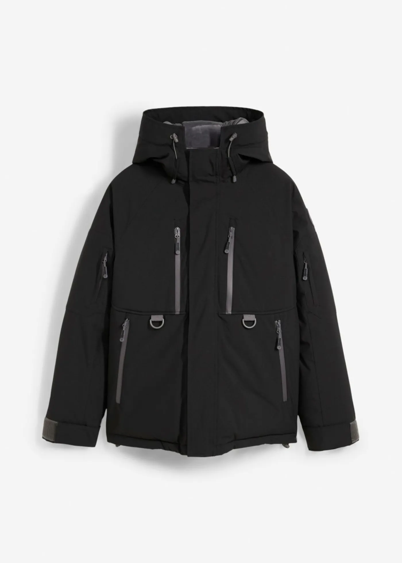 bonprix bonprix Chaqueta impermeable de esquí con protector antinieve Negro Outlet