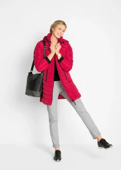 bonprix bonprix Chaqueta larga acolchada con relleno Rojo New