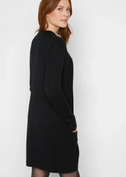 bonprix bonprix Chaqueta larga de punto Negro New