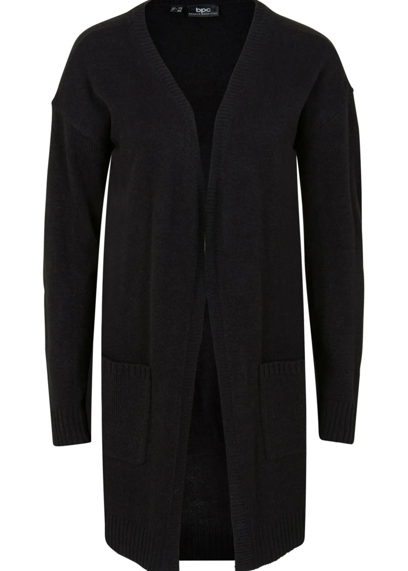 bonprix bonprix Chaqueta larga de punto Negro New