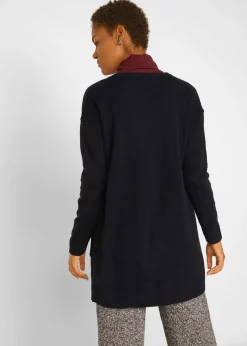 bonprix bonprix Chaqueta larga de punto Negro New