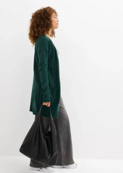 bonprix bonprix Chaqueta larga de punto Verde intenso Online