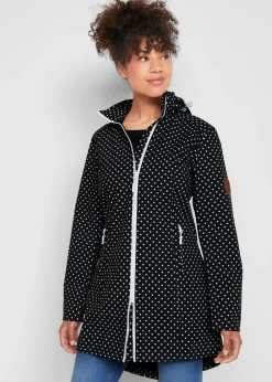 bonprix bonprix Chaqueta larga de Softshell negro topos Best
