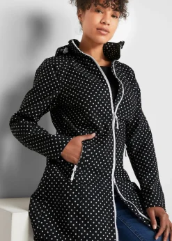 bonprix bonprix Chaqueta larga de Softshell negro topos Best