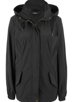 bonprix bonprix Chaqueta ligera de entretiempo con capucha Negro Best