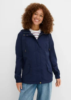 bonprix bonprix Chaqueta ligera de entretiempo con capucha Azul marino Best