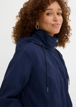 bonprix bonprix Chaqueta ligera de entretiempo con capucha Azul marino Best