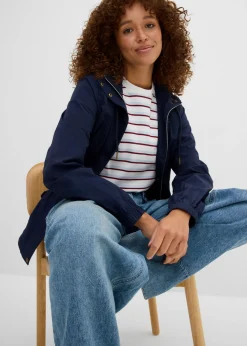 bonprix bonprix Chaqueta ligera de entretiempo con capucha Azul marino Best