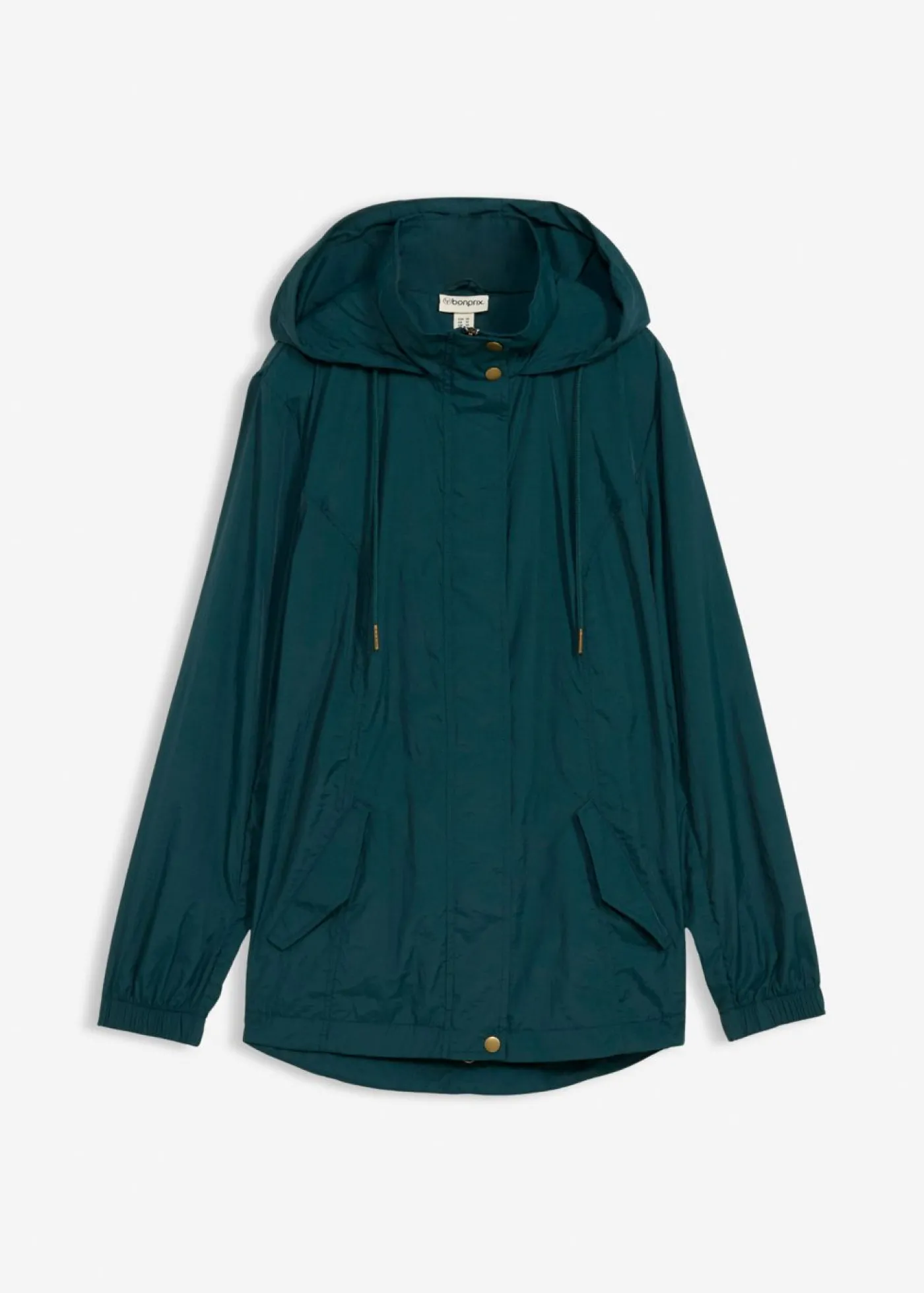 bonprix bonprix Chaqueta ligera de entretiempo con capucha Verde intenso Clearance