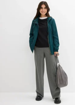 bonprix bonprix Chaqueta ligera de entretiempo con capucha Verde intenso Clearance