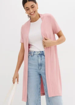 bonprix bonprix Chaqueta ligera de viscosa suave Rosa ceniza Sale