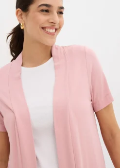 bonprix bonprix Chaqueta ligera de viscosa suave Rosa ceniza Sale