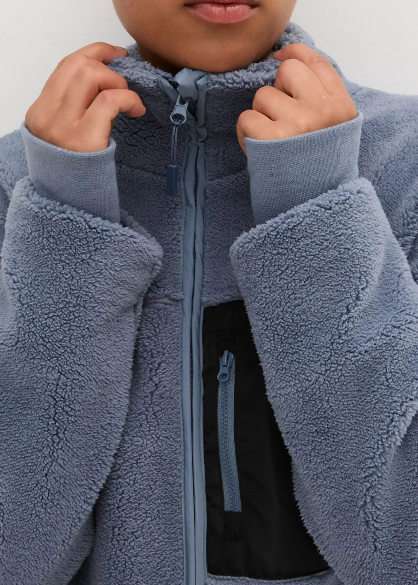 bonprix bonprix Chaqueta polar Azul ahumado Clearance