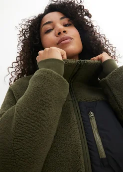 bonprix bonprix Chaqueta polar Verde oliva oscuro Best