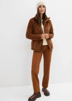 bonprix bonprix Chaqueta polar marrón ladrillo Sale