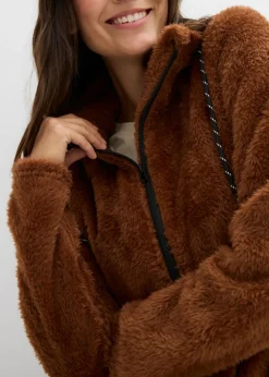 bonprix bonprix Chaqueta polar marrón ladrillo Sale