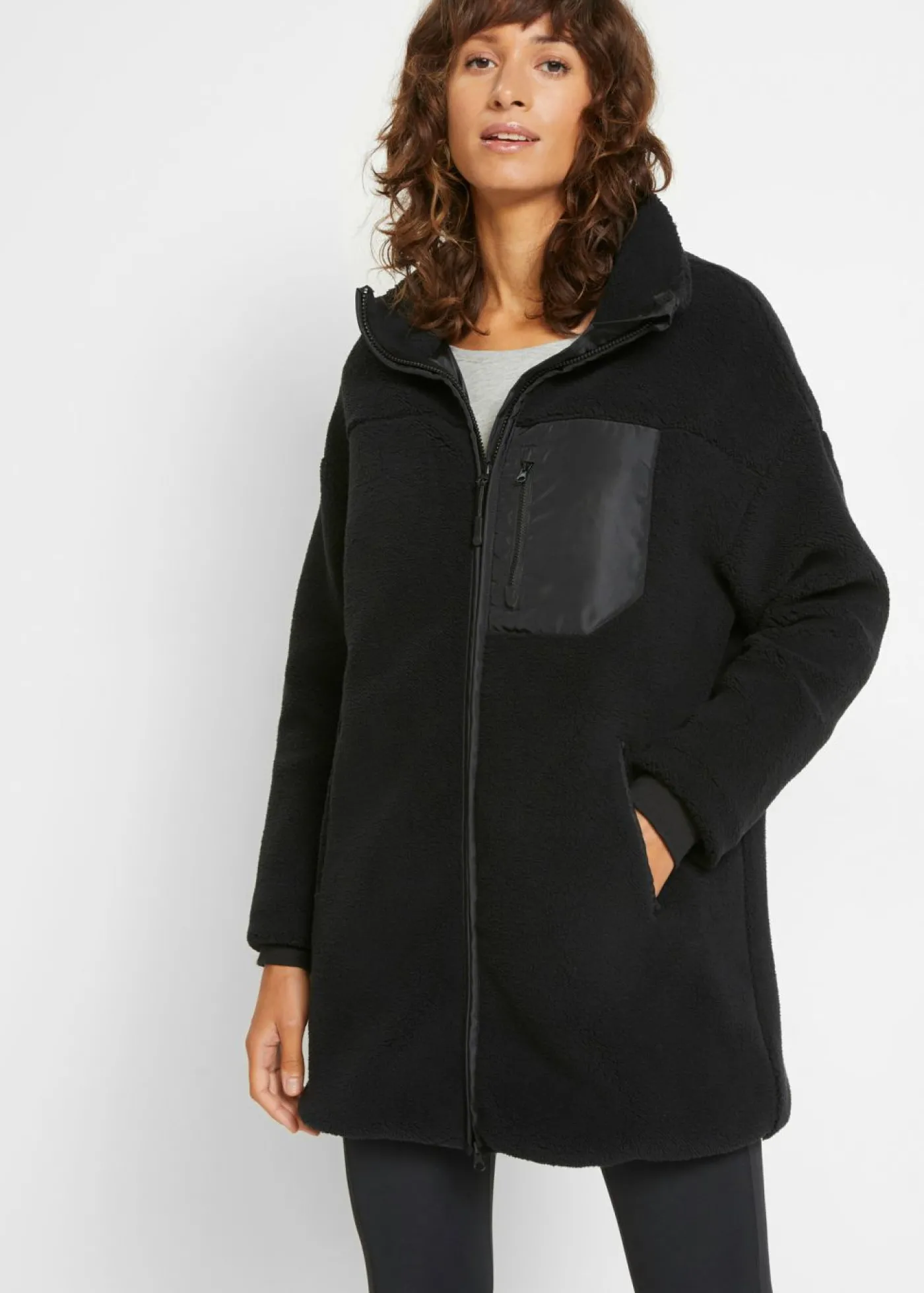 bonprix bonprix Chaqueta polar Negro New
