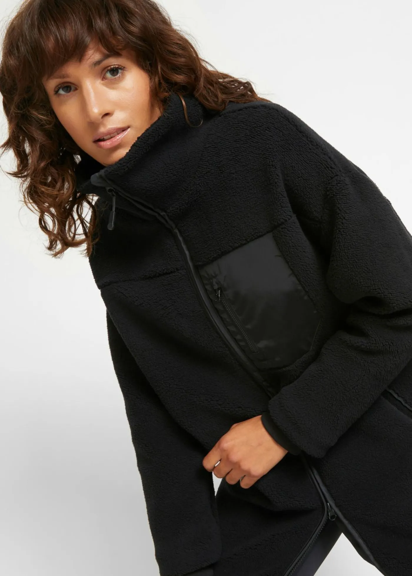 bonprix bonprix Chaqueta polar Negro New