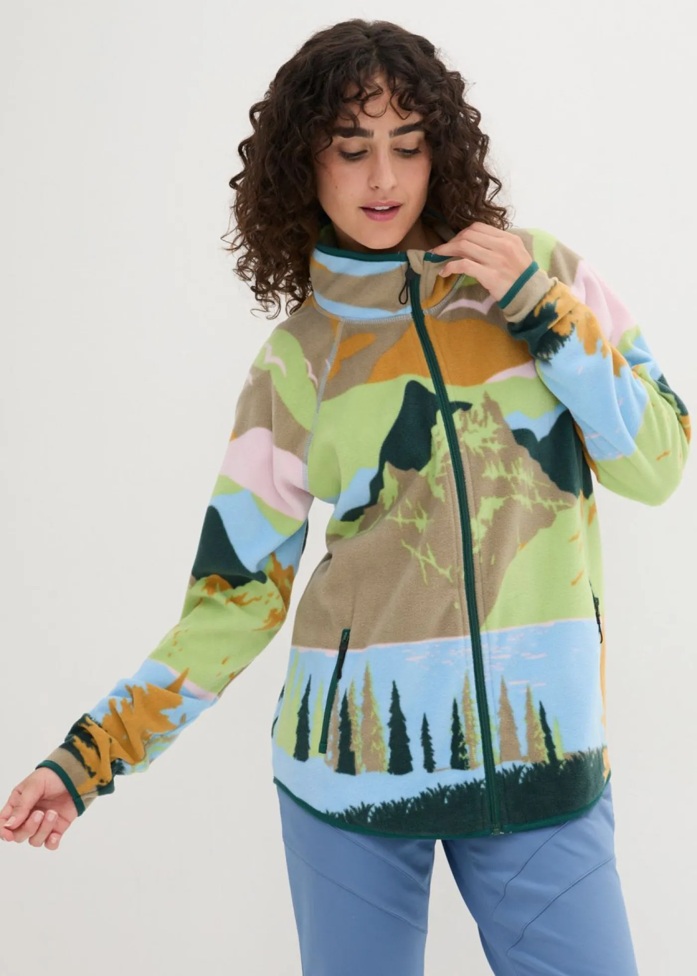 bonprix bonprix Chaqueta polar Azul claro Clearance