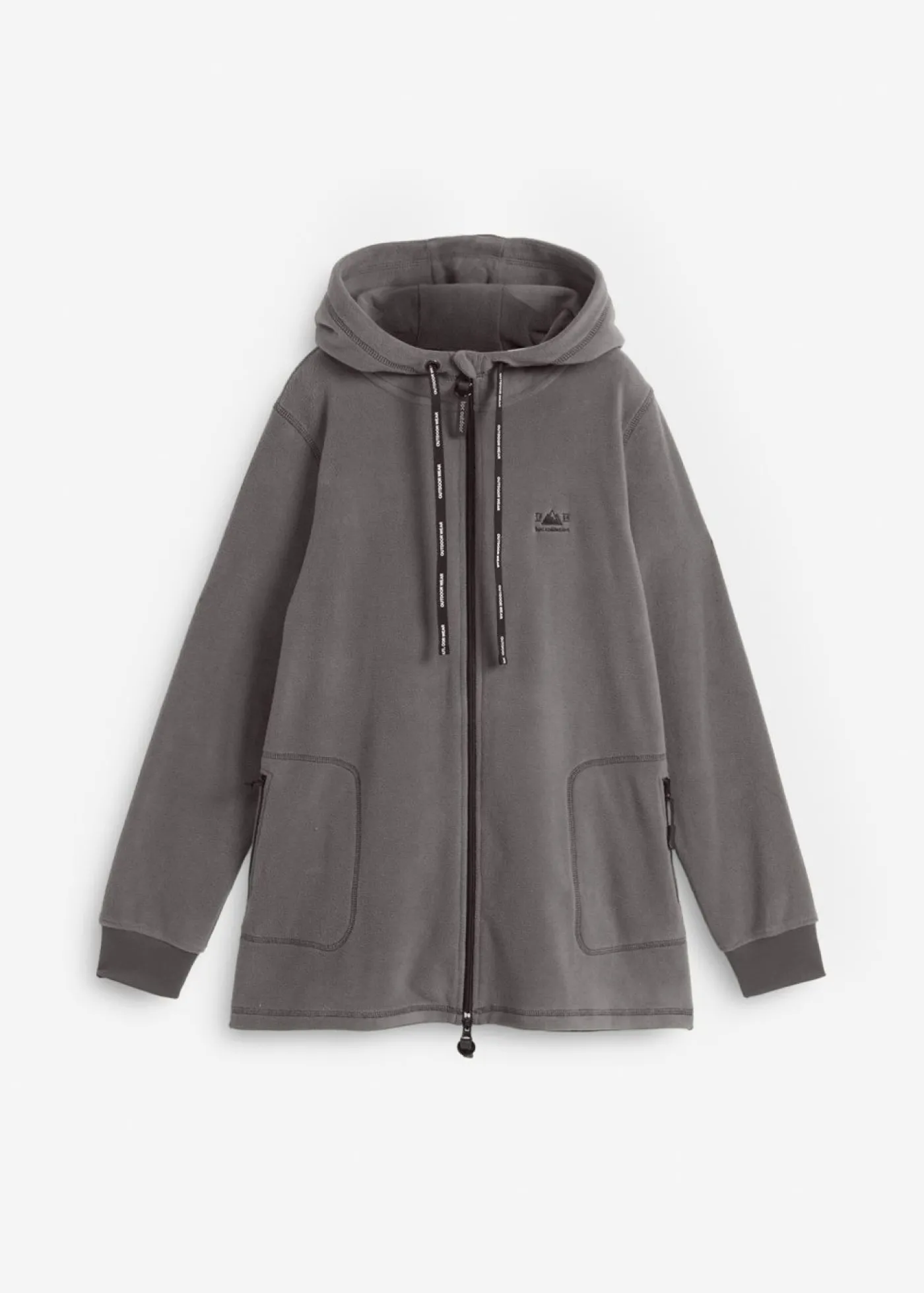 bonprix bonprix Chaqueta polar con bolsillos con cremallera pizarra Outlet