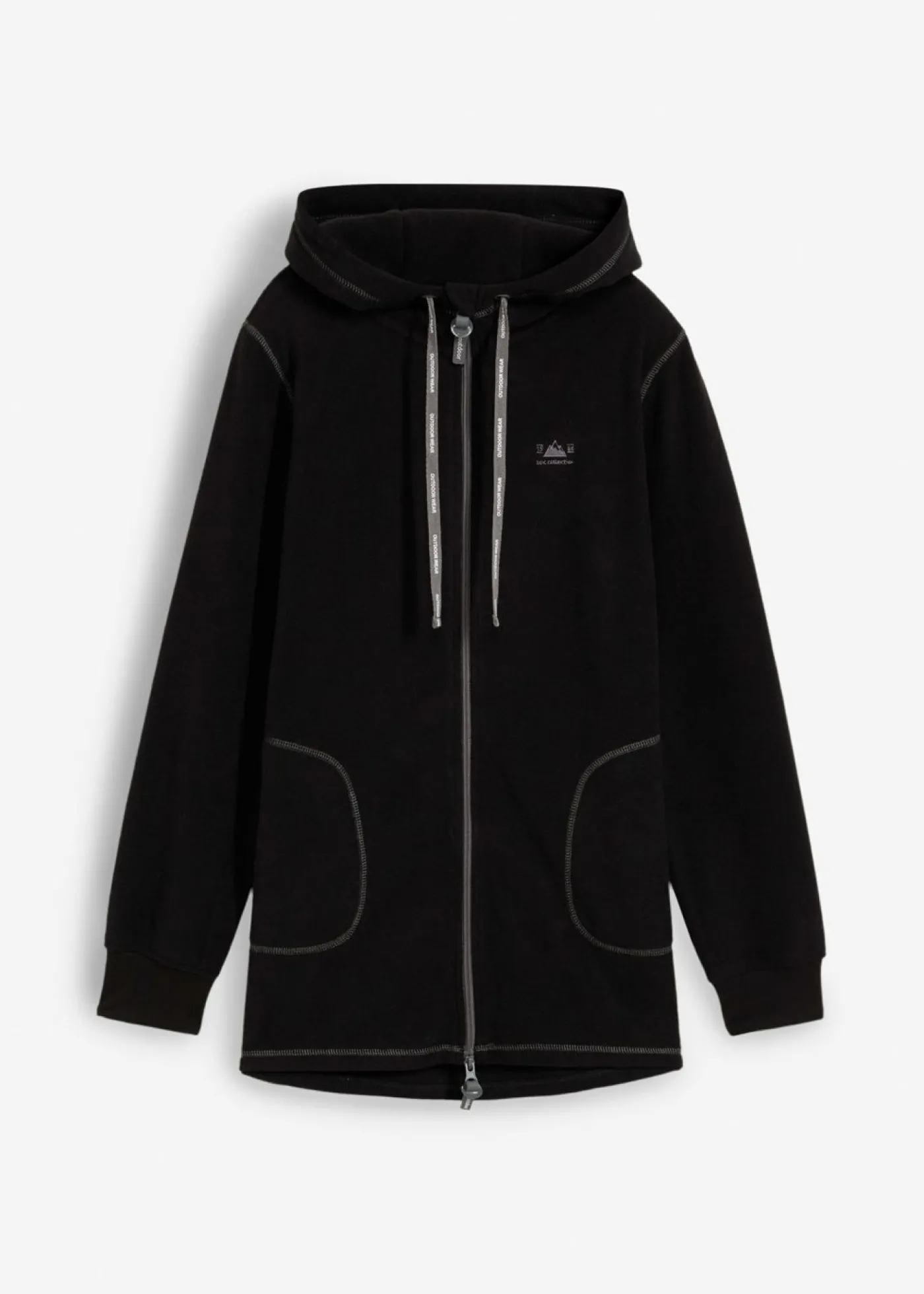 bonprix bonprix Chaqueta polar con bolsillos con cremallera Negro Best