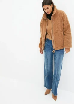 bonprix bonprix Chaqueta polar con forro Camel Online