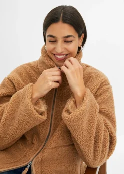 bonprix bonprix Chaqueta polar con forro Camel Online