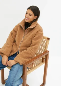bonprix bonprix Chaqueta polar con forro Camel Online