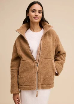 bonprix bonprix Chaqueta polar con forro Camel Online